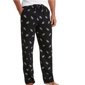 Old Navy Flannel Robot Holiday PJ Pajama Pants Small NEW